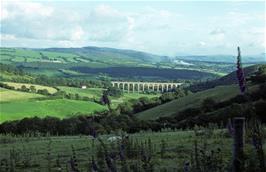 Looking back at the Cycghordy viaduct from near Hafod-y-Pant