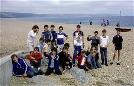 The group on Torcross beach