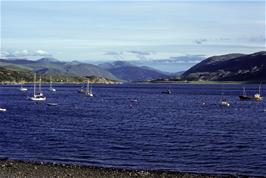 View across Little Loch Broom from Ullapool youth hostel