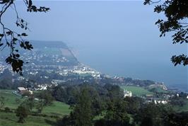 Sidmouth viewed from Peak Hill