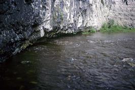 Water emerges from the cave system behind Malham Cove