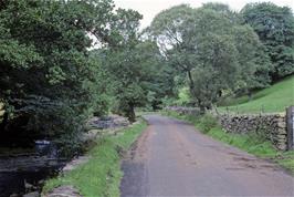 The roadside near Dentdale YH, as seen on the return from Dent