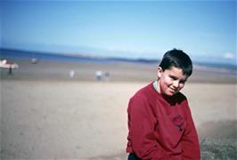 Neil Allen beside the beach at Instow