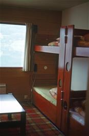 Bunk room at Voss YH, overlooking the lake [Remastered scan, 10/2019]