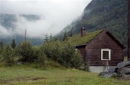 This house just past Myrkdalen actually has a grass roof [New scan, 26/9/2019]