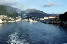 View back to Bergen from the Norway Line ferry [Remastered scan, August 2019]