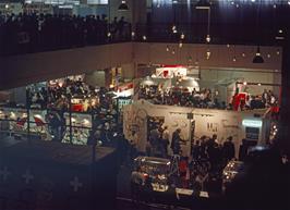 An overhead view of part of the Cyclex show [New scan, July 2019.  Kodachrome 64 film]