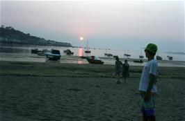 Matthew Hamlyn-White admires the sunset on Instow beach [Remastered scan, July 2019]