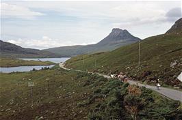 Riding towards Stac Polaidh and Loch Lurgainn from Drumrunie [Remastered scan, July 2019]