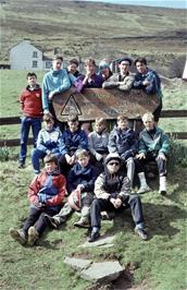 The group at Capel-y-Ffin youth hostel [Remastered scan, June 2019]