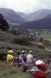 View from the Watendlath bridlepath back to Rosthwaite and Borrowdale [Remastered scan, June 2019]