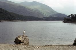 Tim, perusing Thirlmere from its north-east corner [Remastered scan, June 2019]