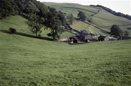 A small settlement on Mitchell Lane, Settle, as seen from the climb up High Hill Lane [Remastered scan, June 2019]