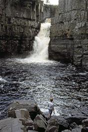 Ben Collins experiences High Force waterfall, near Forest-in-Teesdale. [Remastered scan, June 2019]
