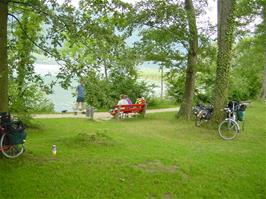 Our lunch spot at Sutz-Lattringen, 21.3 miles into the ride