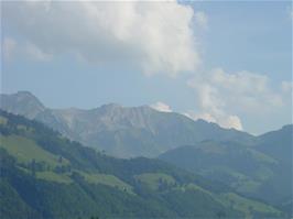 More fabulous Swiss mountain scenery from Saussivue, near Château de Gruyères, 44.2 miles into the ride