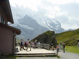 The Grindelwaldblick restaurant, Klein Scheidegg - Olly's last photo for a while, as he lost the next memory stick on the train down