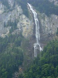 Oltschibach Falls, on the way to Meringen, 3.5 miles into the ride and 576m above sea level