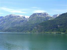 Fabulous views across the Sør Fjord from our lunch stop at Fresvik