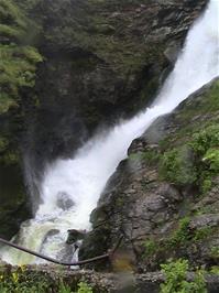 Svandals Waterfall, on the approach to Sauda, 41.3 miles into the ride