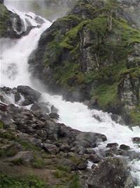 Låte Waterfall, 29.3 miles into the ride