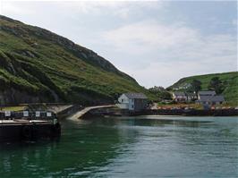View back to Cape Clear Island from the Skull ferry as it leaves North Harbour