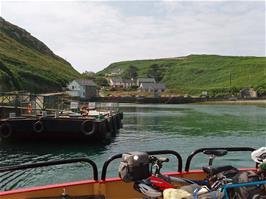 View back to Cape Clear Island from the Skull ferry as it leaves North Harbour