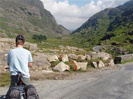 Gavin at the Head of the Gap of Dunloe, 1.6 miles into the ride