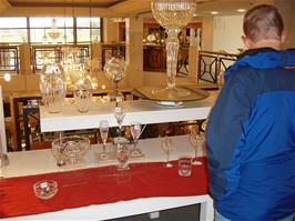 The Waterford Crystal showroom