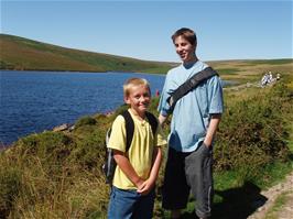 Jaden Bush and Will Burgess at the Avon reservoir