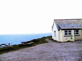 Tintagel YH, from an overexposed Camcorder shot