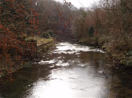 View south from the bridge towards Loddiswell