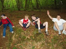Kane, Glen, Joe and Ben in Burchett's Wood