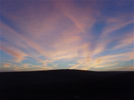 Sunset over White Barrows