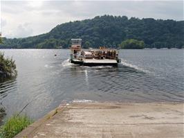 The ferry leaves Bowness Quay to cross Lake Windermere, but we're not crossing today
