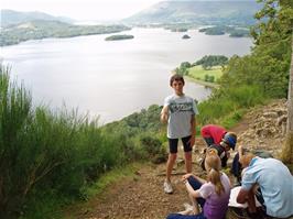 The breathtaking view across Derwent Water from Mary Mount - also the cover for OS map 90