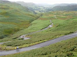 The final stages of Hardknott Pass
