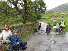The start of the road to Wrynose and Hardknott - matching our 1991 photo