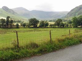 View back through Great Langdale, from Long House Cottages