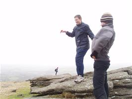 Ben and Matt test the wind strength - and Ben is a teapot!