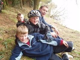 Olly, Ash, Ben and Sam on the banks of Venford Reservoir
