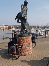 The Statue of the Ancient Mariner, on The Esplanade, Watchet