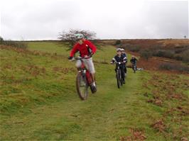 The final section of downhill on the Abbots Way