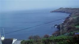 Fabulous view right from our room at Coverack Youth Hostel