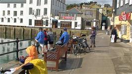 Our fudge stop at Mevagissey, 3.7 miles from Boswinger