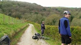 The cycle path near Heligan providing a fun and safe route from Mevagissey, 5.0 miles into the ride