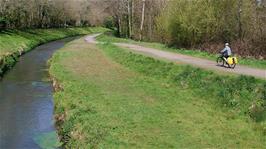 The cycle path at Nansladron, 7.0 miles into the ride