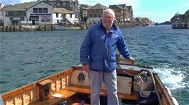 The friendly ferryman on the Passenger Ferry from West Looe to East Looe