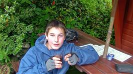 Zac in the Camel Trail Tea Garden