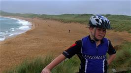 Ash at Constantine Bay, just a few hundred metres from the hostel